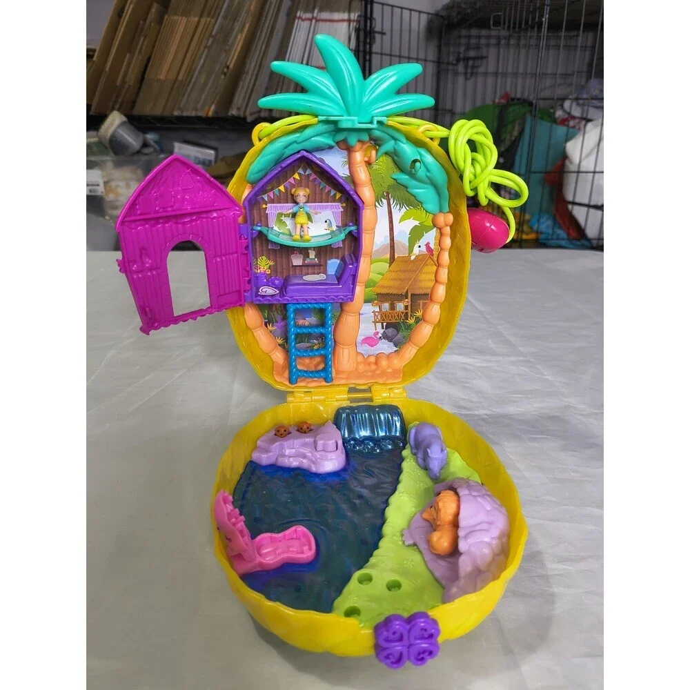 Polly Pocket - Tropicool Pineapple Wearable Purse Compact (Mattel)